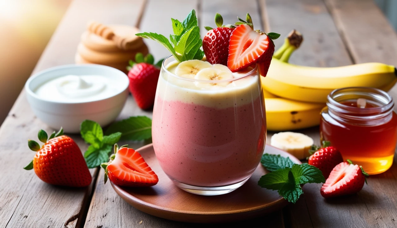 RECEITA:  Smoothie Energético com Mix de Sementes