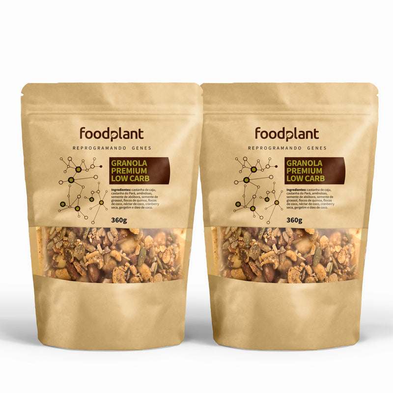 Kit Duas Granolas Premium Low Carb (Doce) 360g